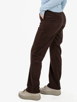 Frenetika Pantaloni donna in velluto a coste - moro