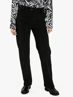 Frenetika Pantaloni donna in velluto a coste - nero