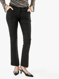 Frenetika Pantaloni eleganti da donna a zampa - nero
