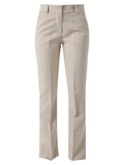 Frenetika Pantaloni eleganti da donna a zampa - beige