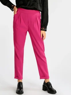 Frenetika Pantaloni eleganti donna con risvolto