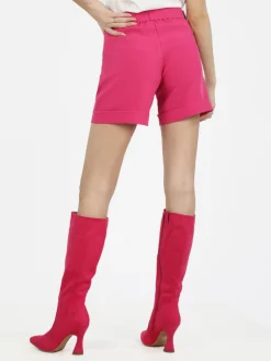 Frenetika Shorts donna con cintura e risvolto