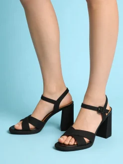 Galia Sandali donna brillantinati con tacco