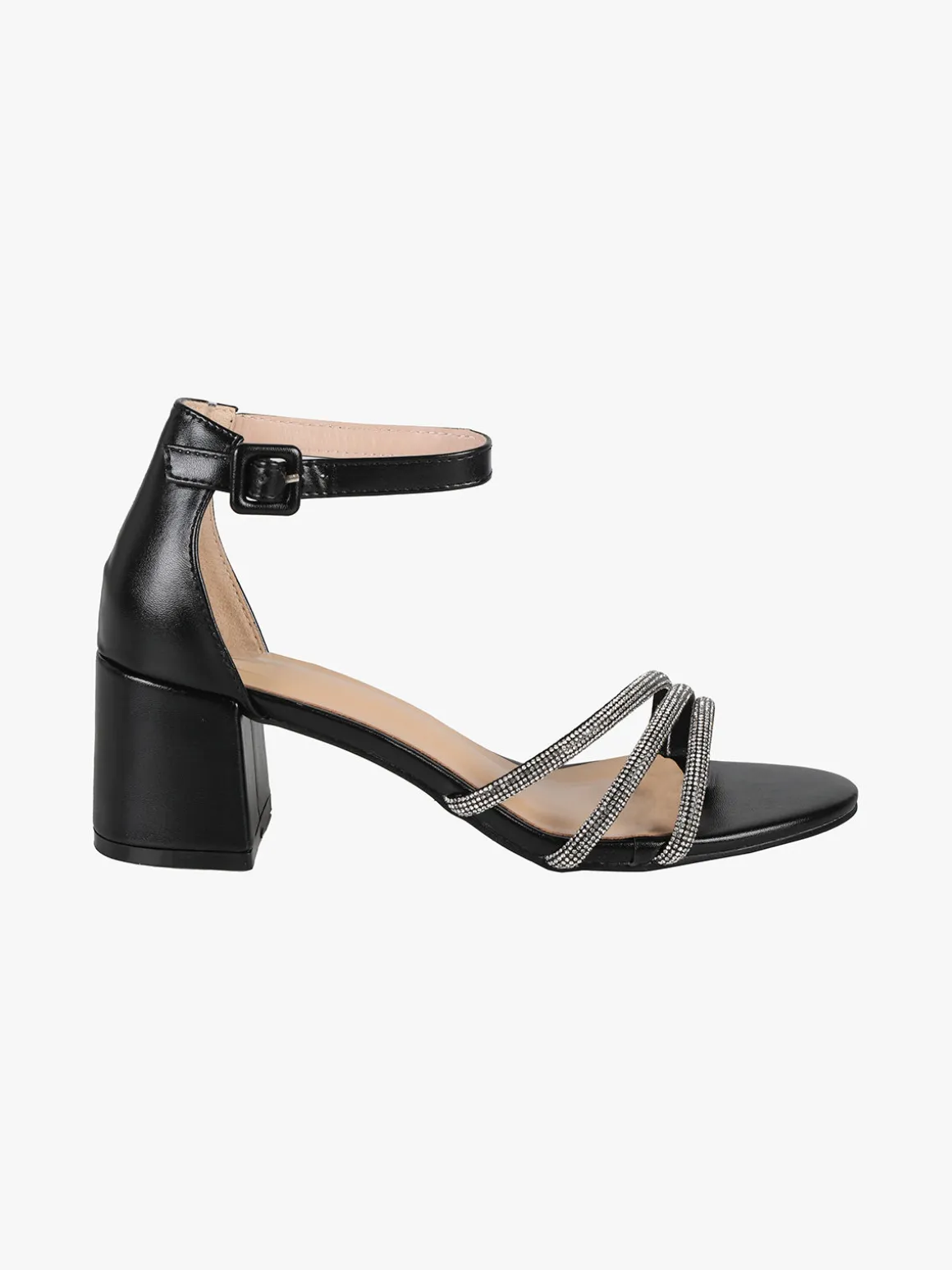 Galia Sandali donna con tacco e fascette di strass