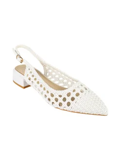 Galia Slingback donna a punta effetto corda