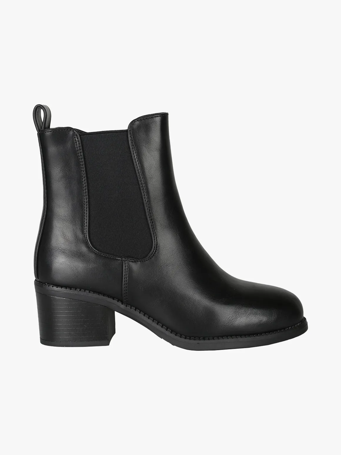 Galia Stivaletti donna chelsea con tacco - nero