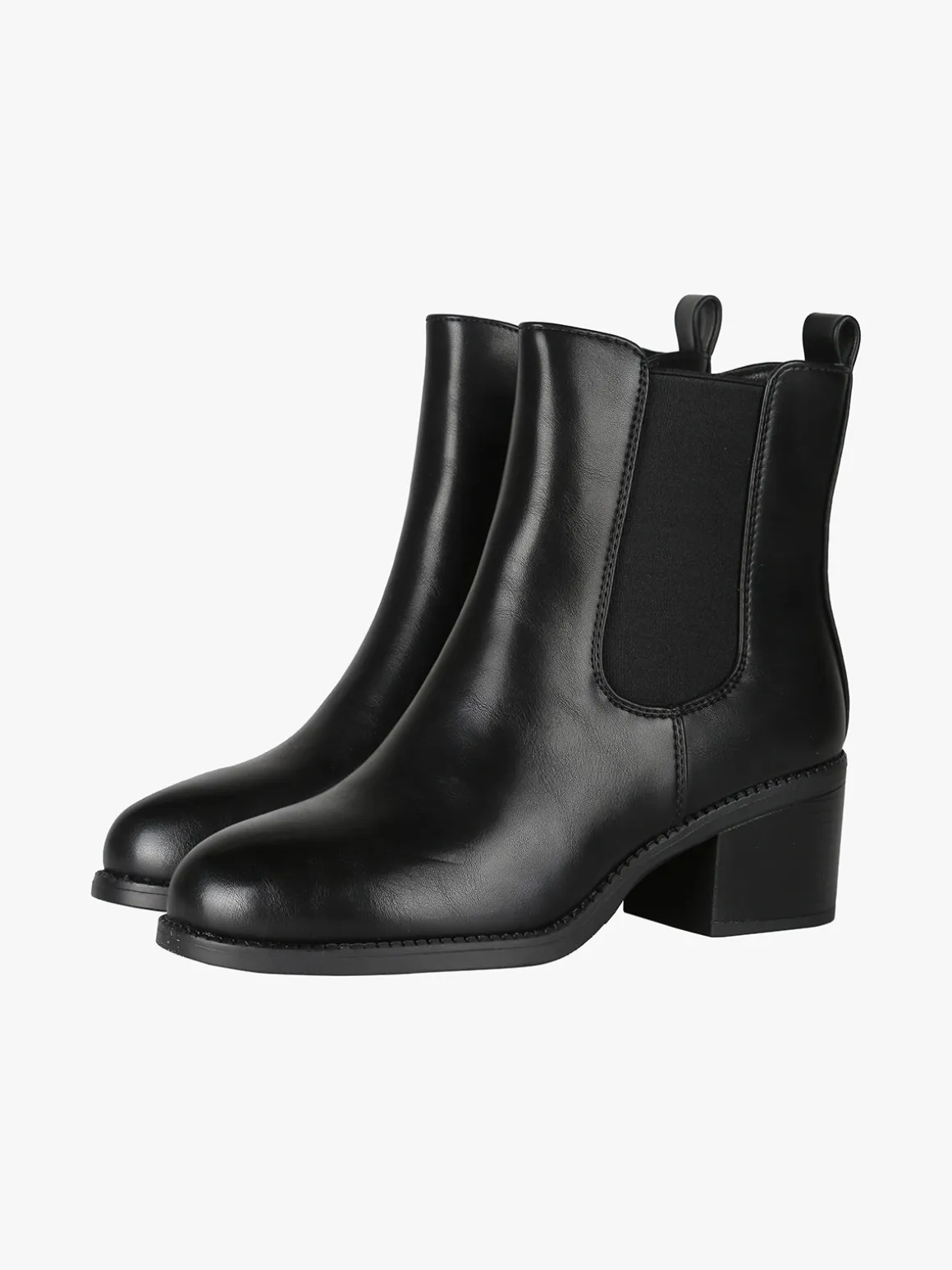 Galia Stivaletti donna chelsea con tacco - nero