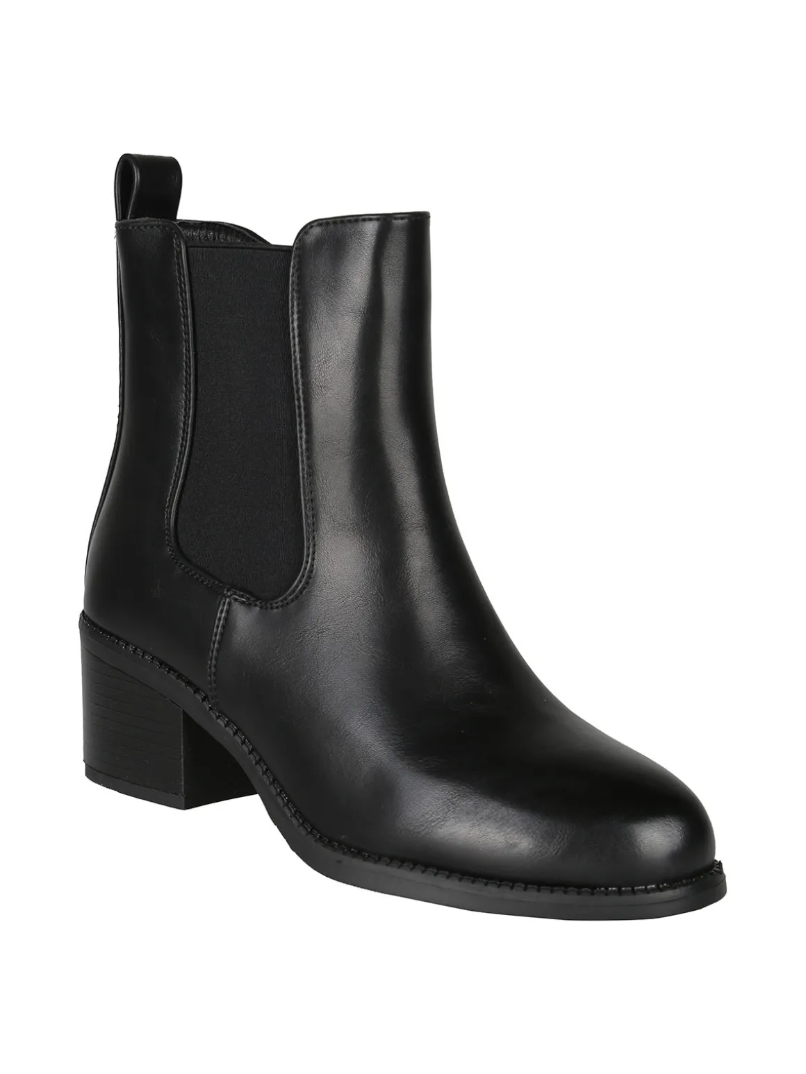 Galia Stivaletti donna chelsea con tacco - nero