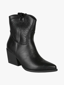 Galia Stivaletti donna texani con ricami - nero