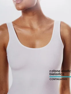 Garda Canottiera intima donna in cotone bielastico