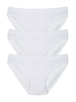 Garda Confezione da 3 slip midi in cotone bielastico - bianco