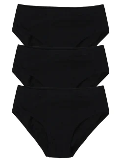Garda Confezione da 3 slip midi in cotone bielastico - nero
