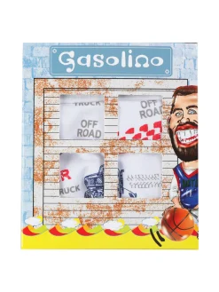 Gasolino Boxer da bambino con stampa