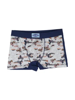 Gasolino Boxer da bambino in cotone con stampe - azzurro