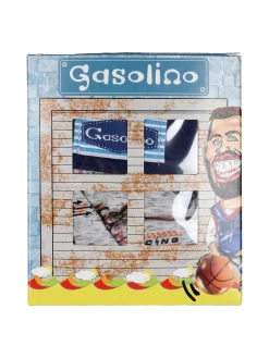 Gasolino Boxer da bambino in cotone con stampe - jeans