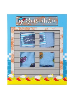 Gasolino Boxer in cotone da bambino con stampe