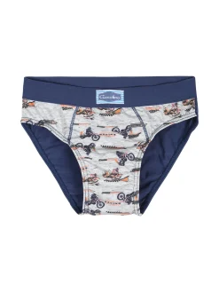 Gasolino Slip da bambino in cotone con stampe - jeans