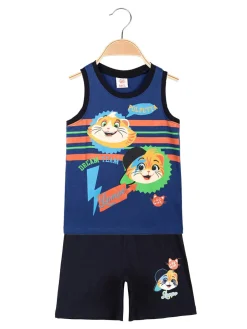 44 Gatti Completo corto smanicato bambino con stampa