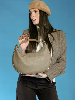 Gattinoni Borsa donna con stampe logo - taupe