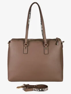 Gattinoni Borsa donna in ecopelle con doppi manici - rosso