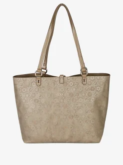 Gattinoni Borsa tote donna reversibile con pochette - taupe