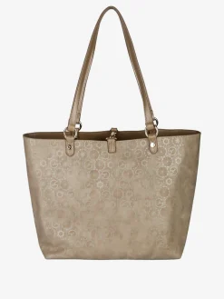 Gattinoni Borsa tote donna reversibile con pochette - taupe