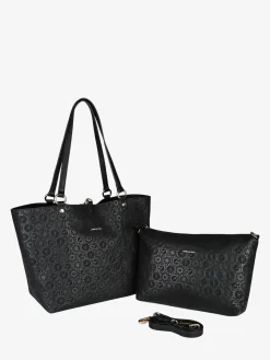 Gattinoni Borsa tote donna reversibile con pochette - bronzo