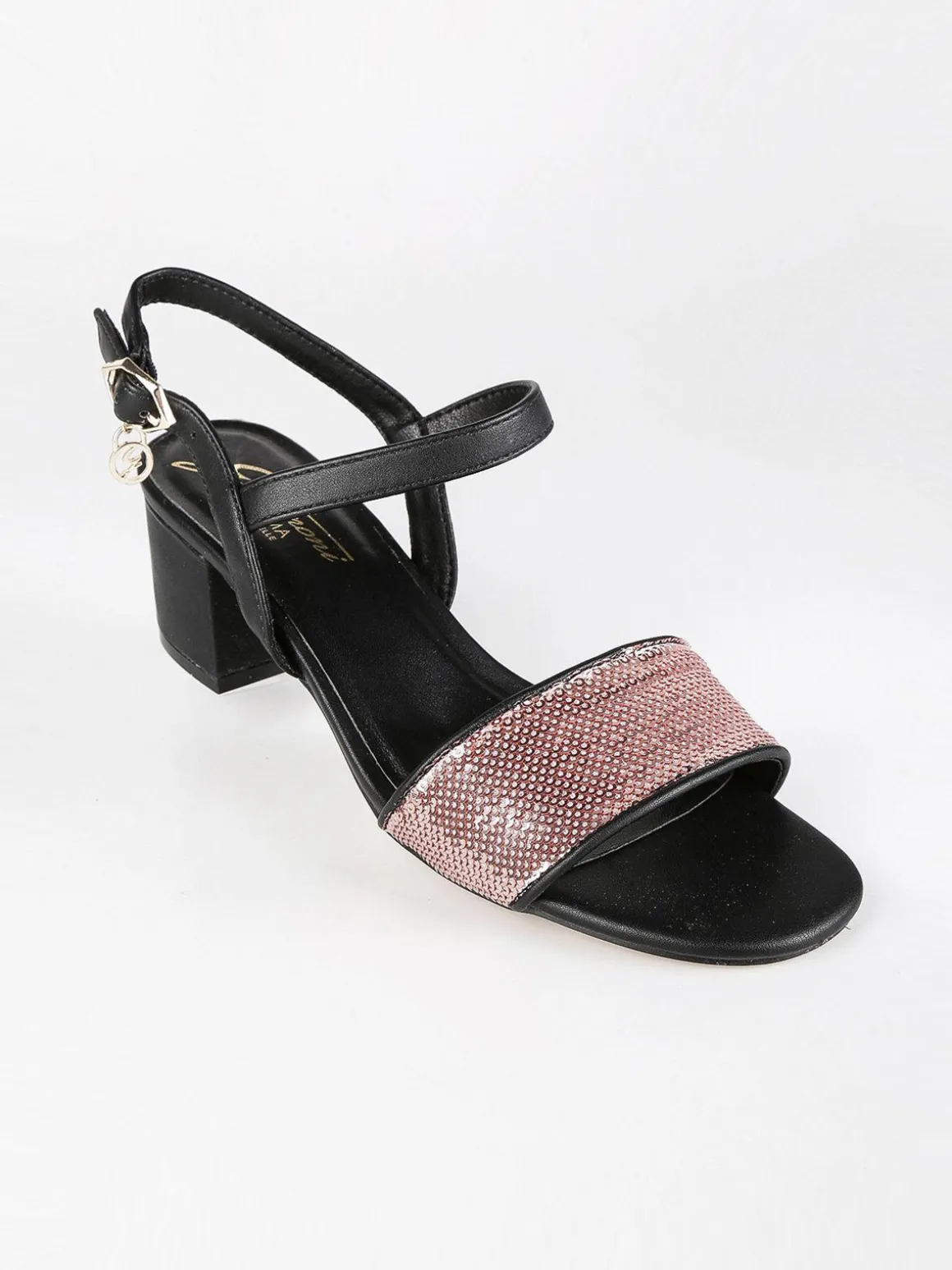 Gattinoni Sandali in pelle con paillettes
