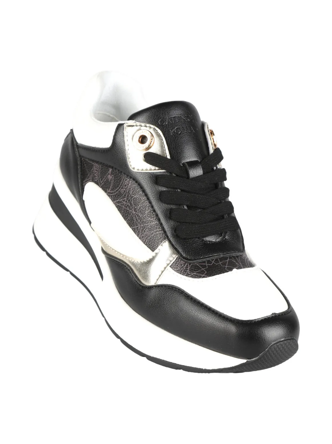 Gattinoni Sneakers donna con zeppa e stampe