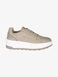 Gattinoni Sneakers donna stringate con platform - taupe