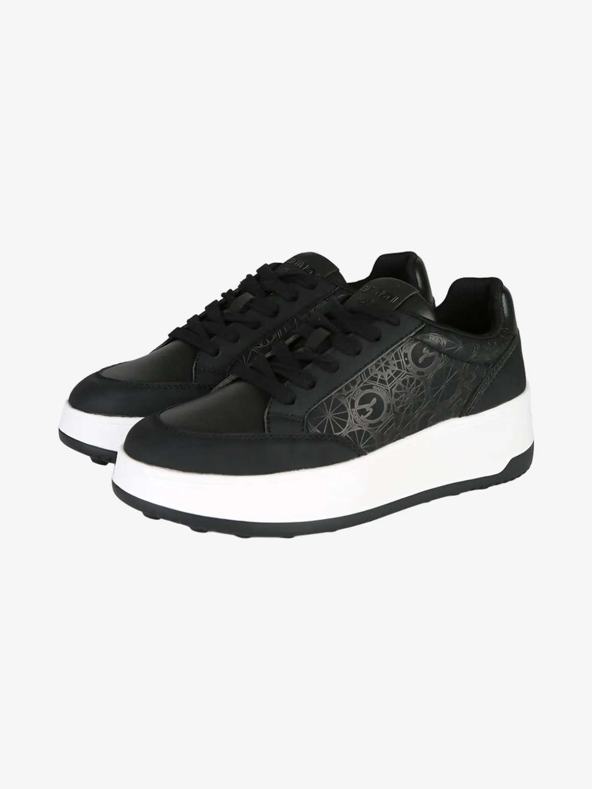 Gattinoni Sneakers donna stringate con platform - nero