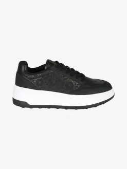 Gattinoni Sneakers donna stringate con platform - nero