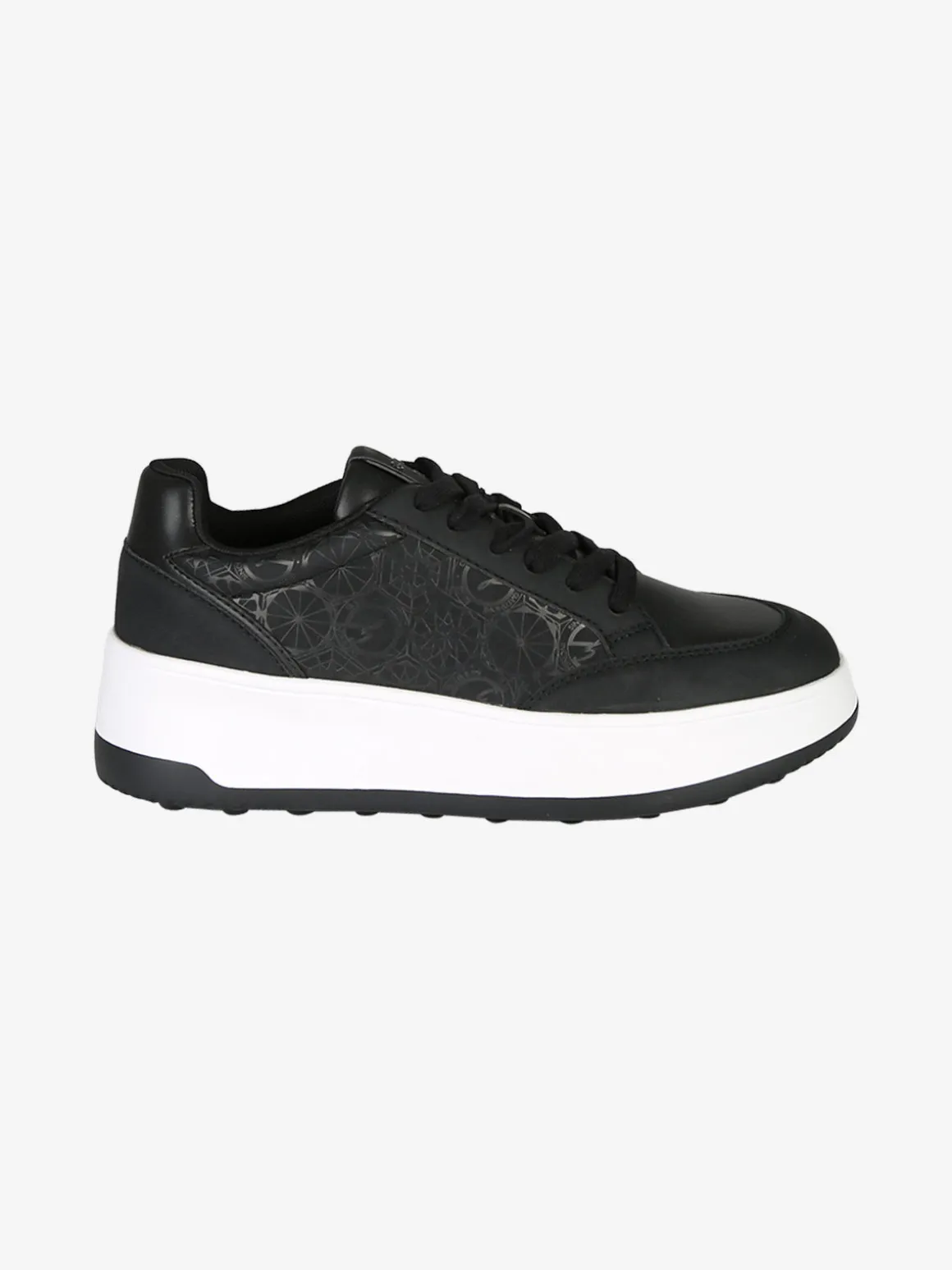 Gattinoni Sneakers donna stringate con platform - nero