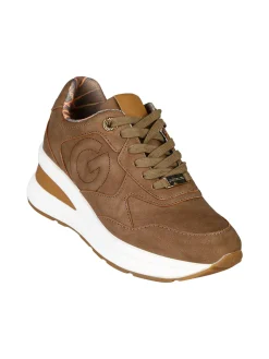Gattinoni Sneakers donna stringate con zeppa - marrone