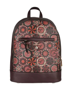 Gattinoni Zainetto donna con stampe geometriche - bordeaux