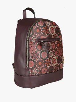 Gattinoni Zainetto donna con stampe geometriche - bordeaux