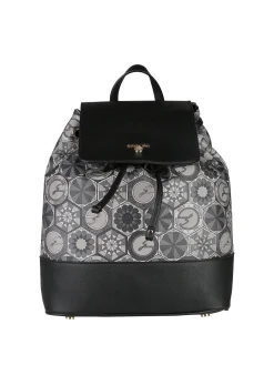 Gattinoni Zaino donna con stampe geometriche e patta