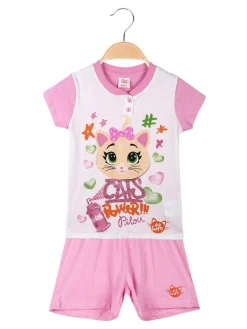 44 Gatti Pigiama corto bambina in cotone
