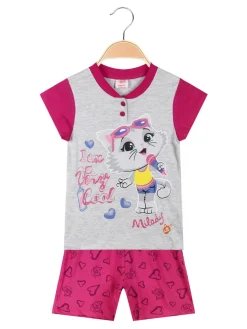 44 Gatti Pigiama corto bambina in cotone