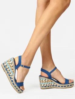 Gavi Sandali donna con borchie e zeppa