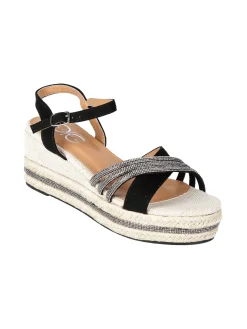 Gavi Sandali donna con zeppa decorata