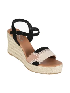 Gavi Sandali donna con zeppa in corda e plateau