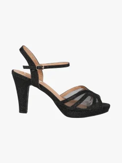 Gavi Sandali donna glitter con tacco e plateau