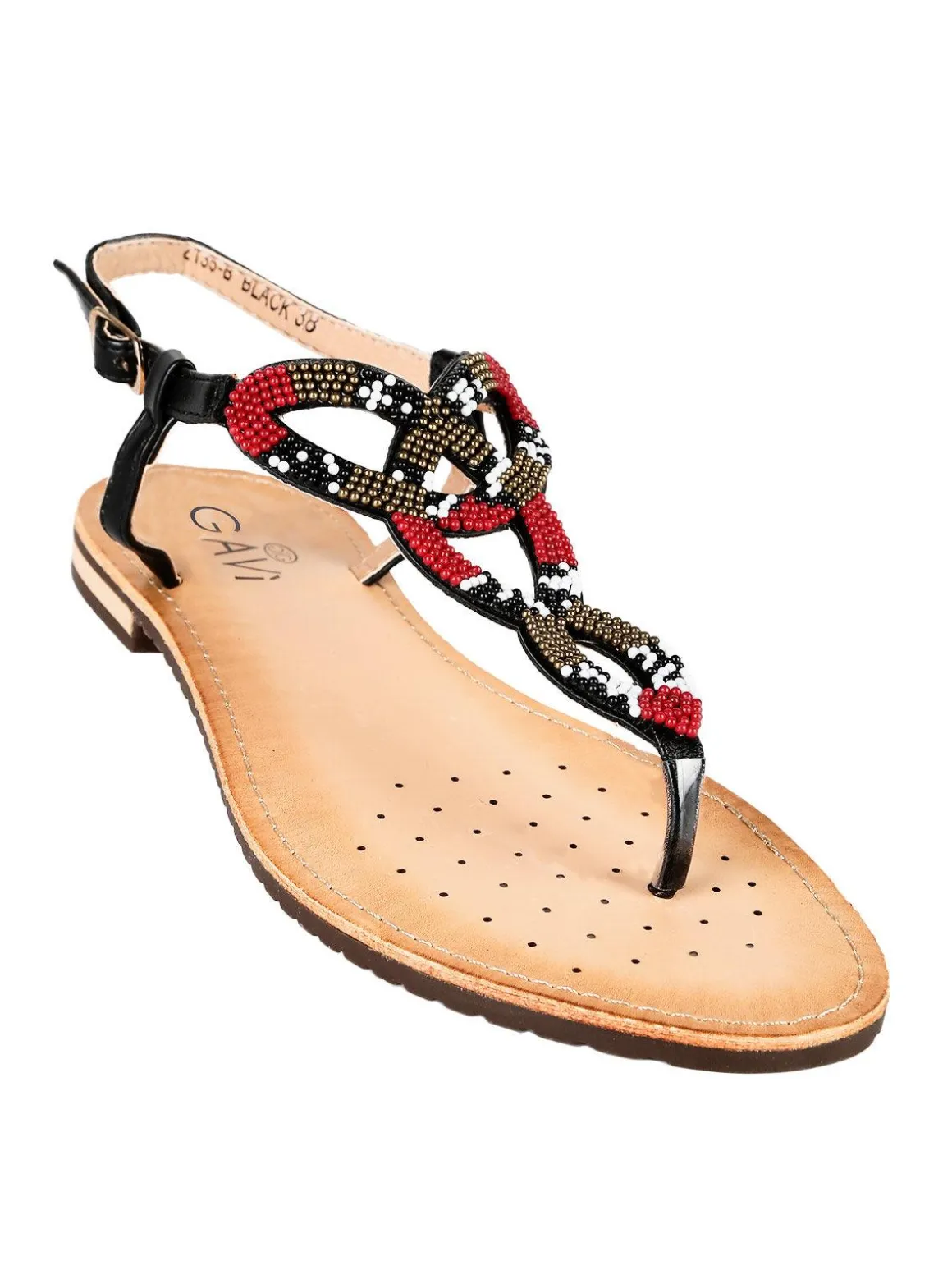 Gavi Sandali donna infradito con perline