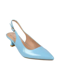Gavi Slingback donna in vernice con tacco a rocchetto