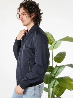 Geox AVOLA giacca bomber da uomo con zip - blu scuro