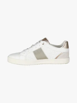 Geox D BLOMIEE Sneakers donna in pelle con lacci e zip