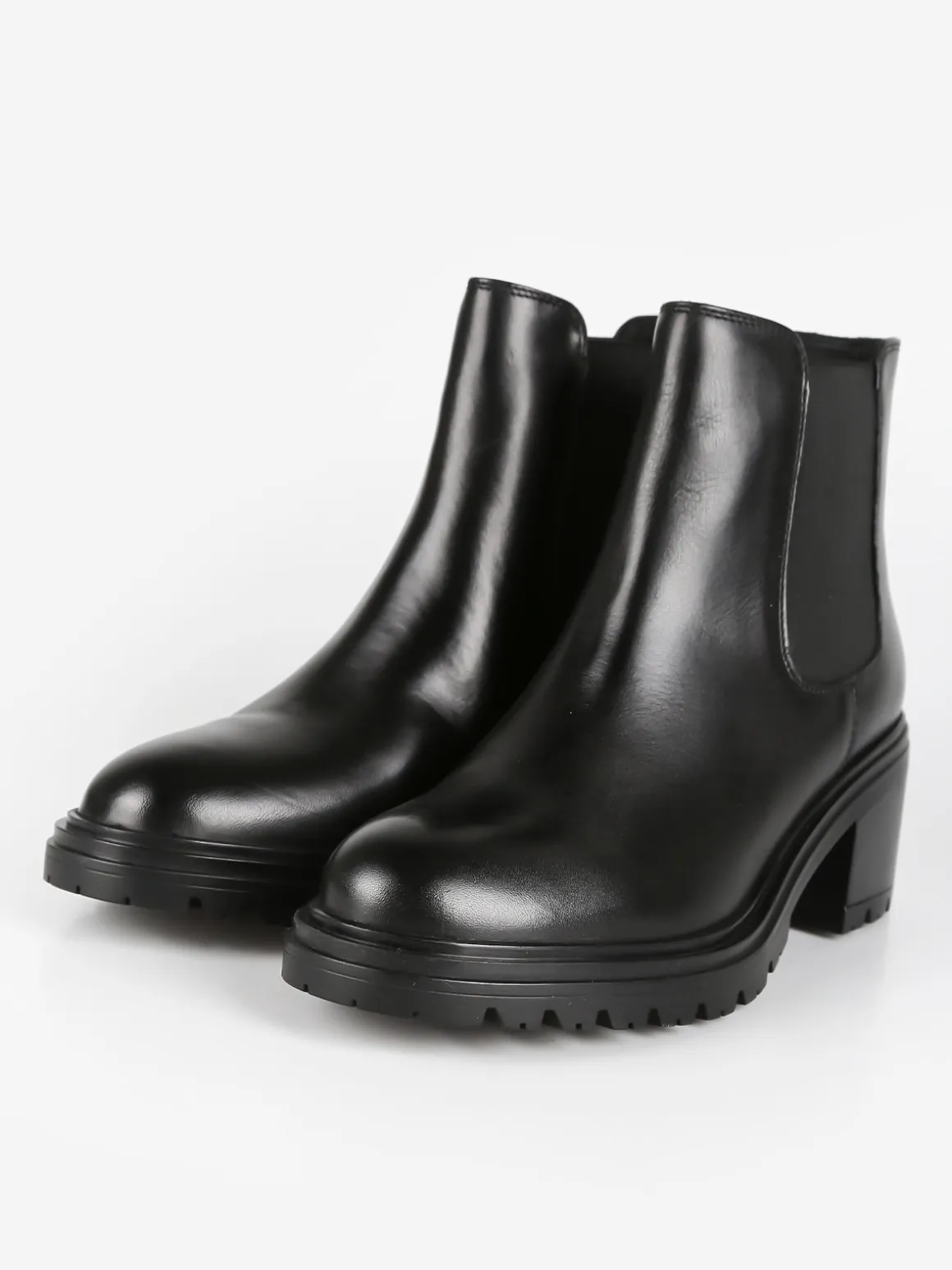 Geox D DAMIANA E Stivaletti chelsea in pelle con tacco
