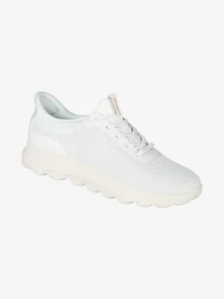 Geox D SPHERICA PLUS Sneakers donna con lacci elastici - bianco