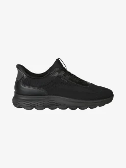 Geox D SPHERICA PLUS Sneakers donna con lacci elastici - nero